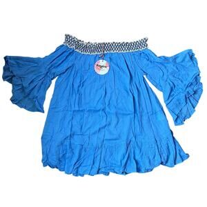 Hayden Blouse‎ in Dusty Blue Size M